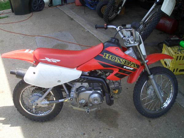 1997 Honda xr70 dirt bike #7
