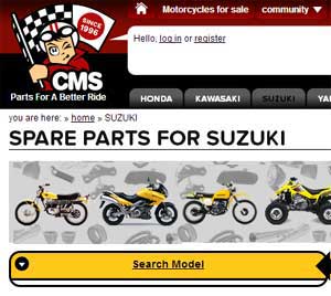 Suzuki street bike parts Europe