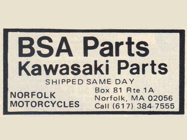 BSA motorcycle parts