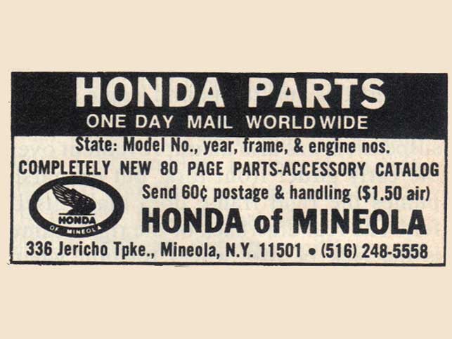 Mineola Honda parts