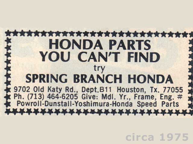 Spring Branch Honda Parts
