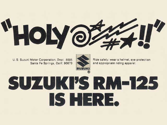 Suzuki RM 125 ad