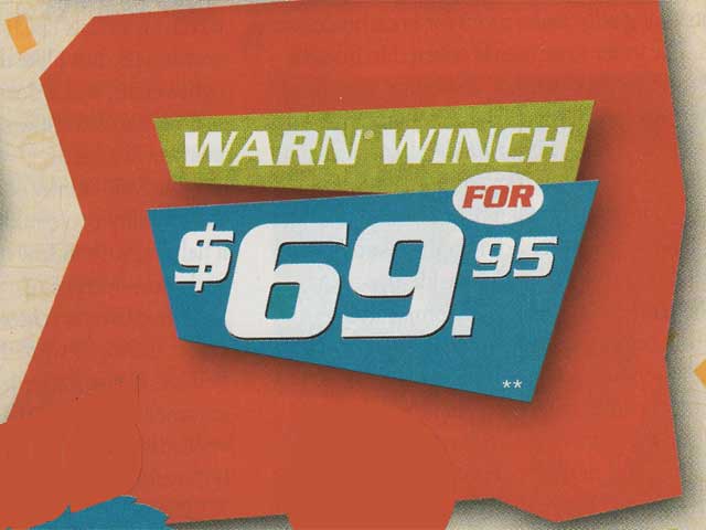 $69 Warn Winch